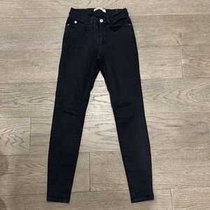 EUC Zara Black High Waisted Skinny Jeans